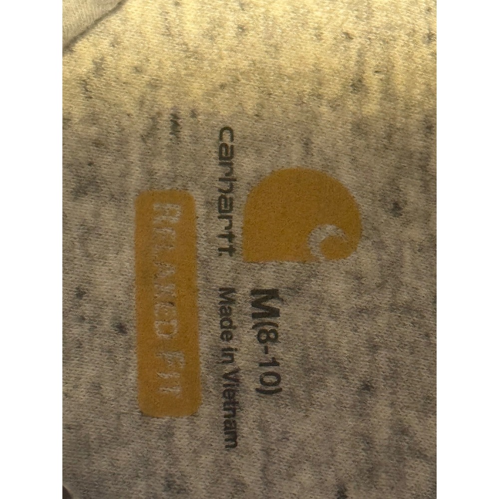Carhartt W  Size Med. 8-10 Gray Relaxed Fit Clarksburg Graphic Sleeve Hoodie‎ - Picture 6 of 9